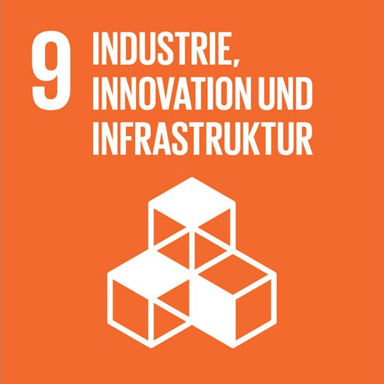 Symbol des UN-Entwicklungsziels Nr. 9
